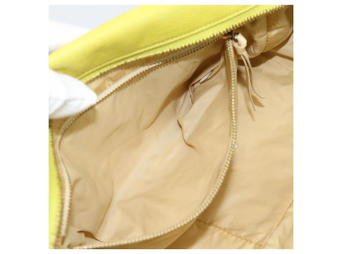 Borsa a Spalla Miu Miu in Pelle Verde Lime Oro Auth BA14150 D'oro - vista 20