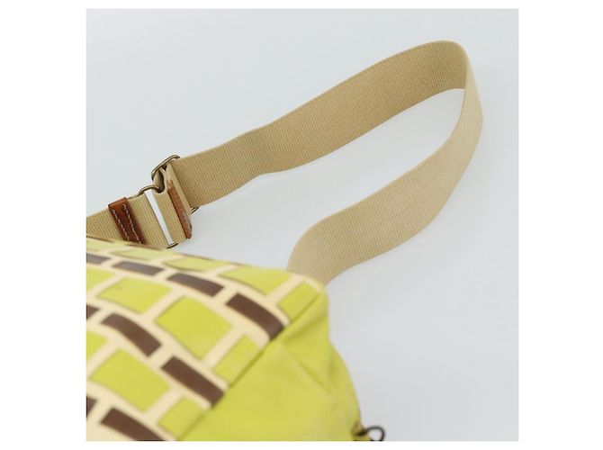 Borsa a Spalla Miu Miu in Pelle Verde Lime Oro Auth BA14150 D'oro - vista 8