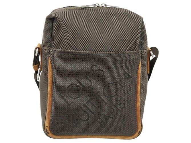 LOUIS VUITTON Borsa a tracolla Damier Geant Sitadan NM Tail M93224 LV Auth BA14091 Marrone - vista 2