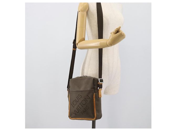 LOUIS VUITTON Borsa a tracolla Damier Geant Sitadan NM Tail M93224 LV Auth BA14091 Marrone - vista 23