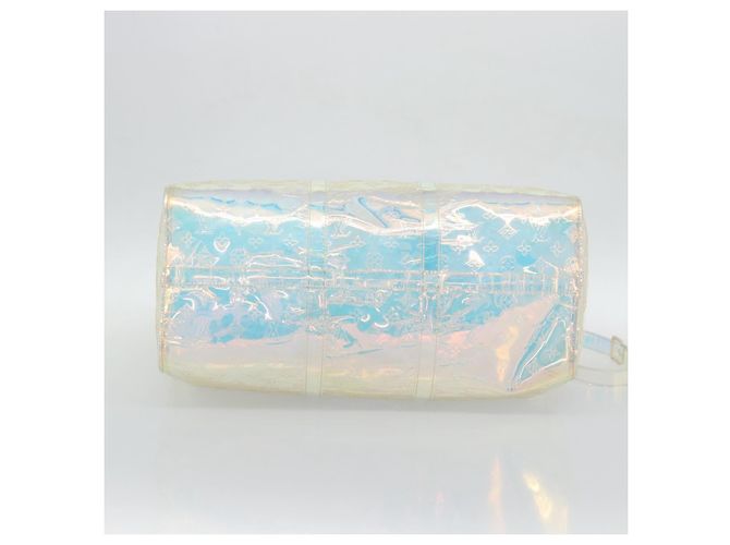LOUIS VUITTON Monogram Prism Keepall Bandouliere 50 Clear M53271 LV Auth ka5430M - vista 11