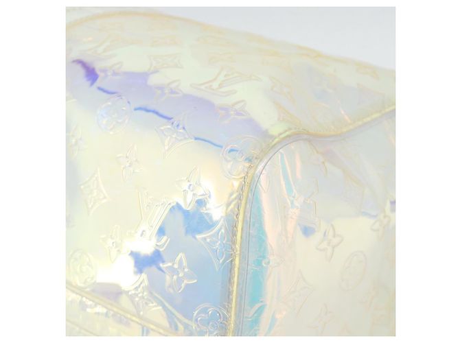 LOUIS VUITTON Monogram Prism Keepall Bandouliere 50 Clear M53271 LV Auth ka5430M - vista 12
