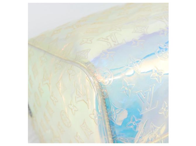 LOUIS VUITTON Monogram Prism Keepall Bandouliere 50 Clear M53271 LV Auth ka5430M - vista 13