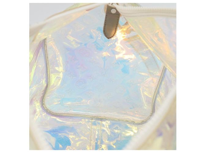 LOUIS VUITTON Monogram Prism Keepall Bandouliere 50 Clear M53271 LV Auth ka5430M - vista 21