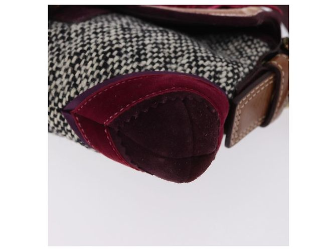 Coach Soho One Belt Handtasche Tweed Multicolor Gold Auth am12221V Mehrfarben Golden - Ansicht 11