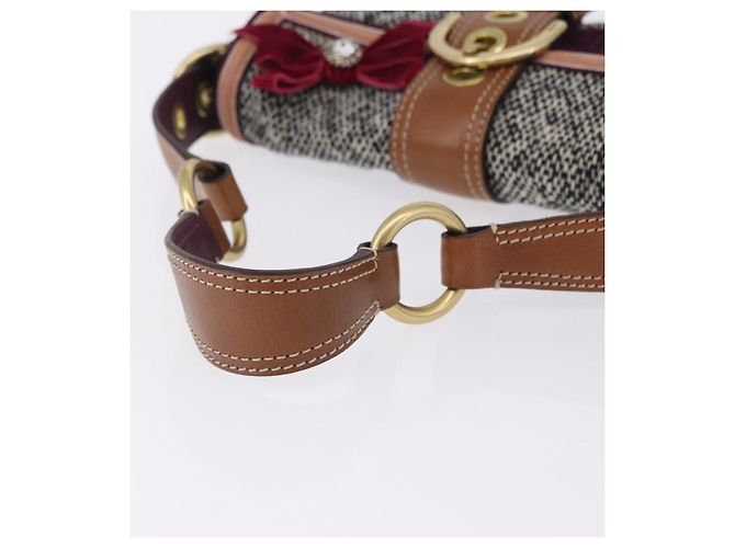 Coach Soho One Belt Handtasche Tweed Multicolor Gold Auth am12221V Mehrfarben Golden - Ansicht 7