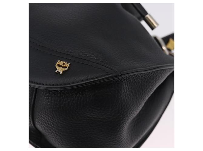 Borsa a tracolla MCM in pelle nera e oro Auth BA14146A Nero D'oro - vista 11
