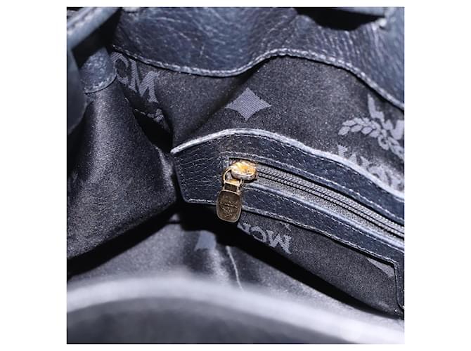Borsa a tracolla MCM in pelle nera e oro Auth BA14146A Nero D'oro - vista 19