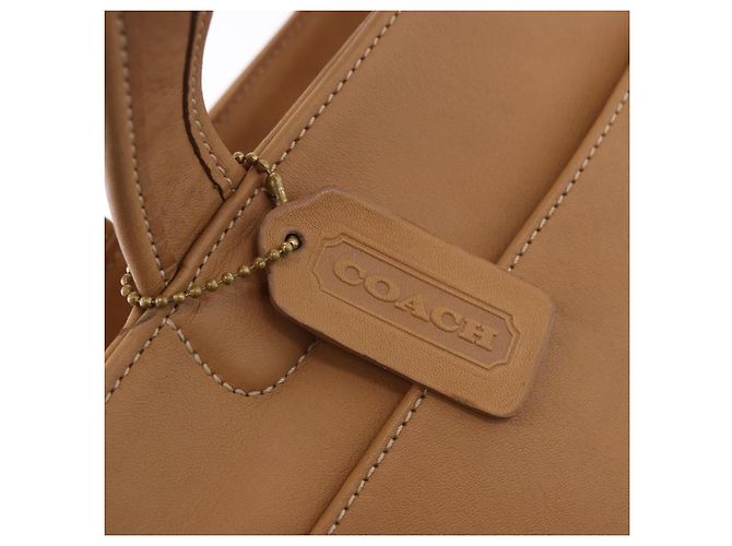 Borsa Coach in pelle marrone oro Auth 188180 D'oro - vista 16