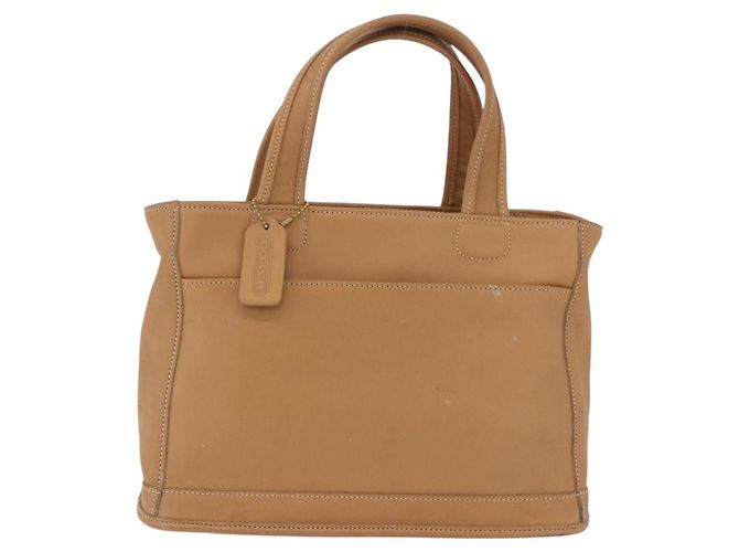 Borsa Coach in pelle marrone oro Auth 188180 D'oro - vista 2