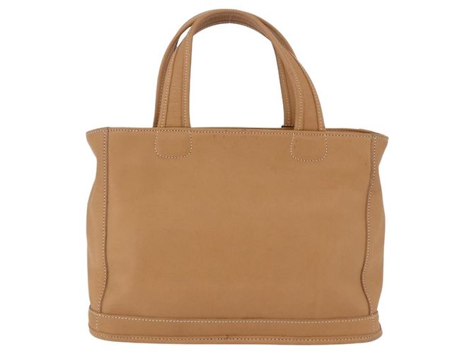 Borsa Coach in pelle marrone oro Auth 188180 D'oro - vista 4