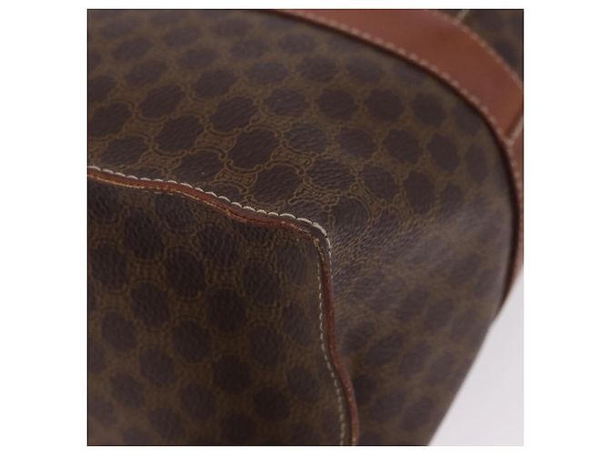 Céline Borsa Tote CELINE Macadam in tela e pelle PVC marrone oro Auth 193520 D'oro - vista 10