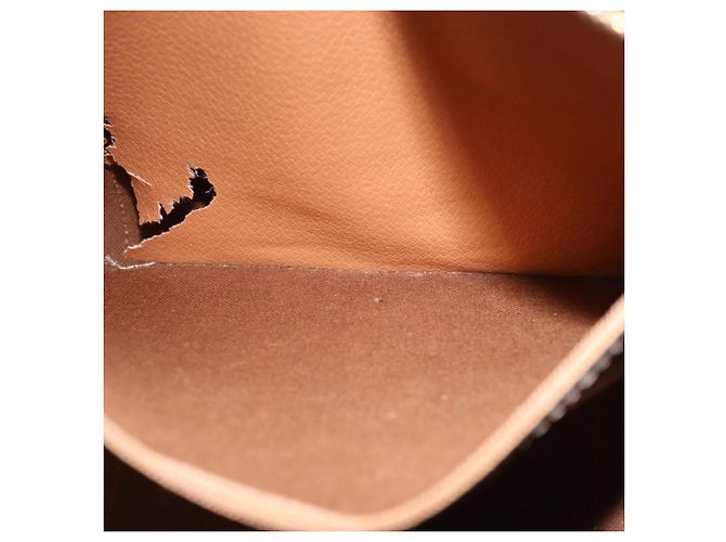 Céline Borsa Tote CELINE Macadam in tela e pelle PVC marrone oro Auth 193520 D'oro - vista 21