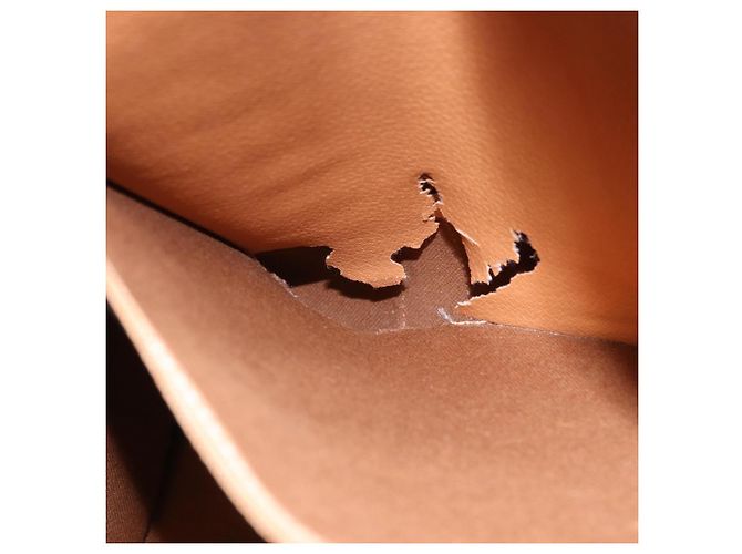 Céline Borsa Tote CELINE Macadam in tela e pelle PVC marrone oro Auth 193520 D'oro - vista 22