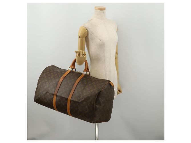 LOUIS VUITTON Monogram Keepall 55 Boston Bag M41424 LV Auth 191510 Monogramma - vista 22