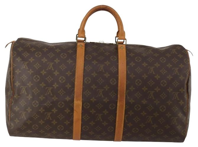 LOUIS VUITTON Monogram Keepall 55 Boston Bag M41424 LV Auth 191510 Monogramma - vista 3