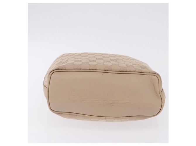 Borsa a Spalla GUCCI GG Canvas Beige Oro 73885 Auth 193546A D'oro - vista 9