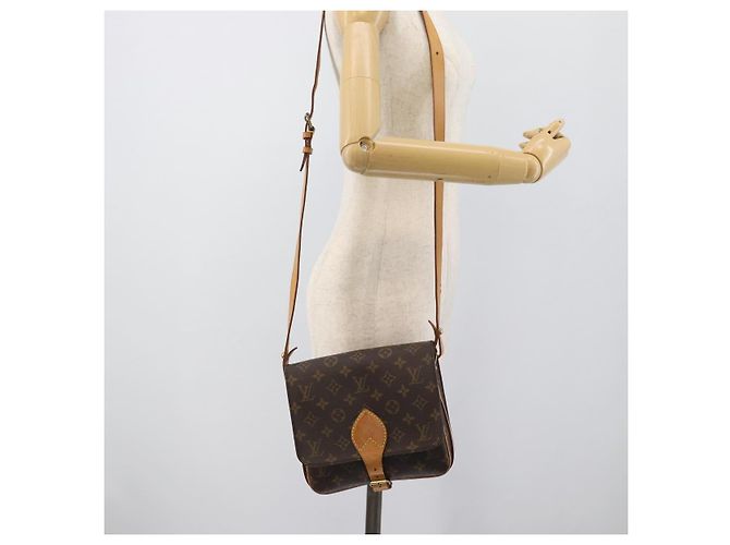 LOUIS VUITTON Borsa a tracolla Monogram Cartouchiere MM M51253 LV Auth ka5435 Monogramma - vista 24