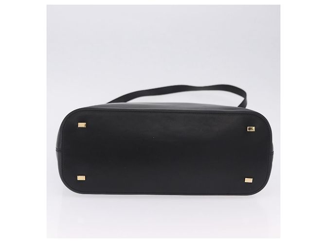 Céline Sac à main CELINE en cuir 2way Noir Doré Auth ka5384V - vue 11
