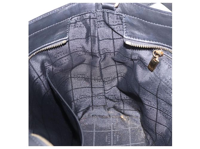Céline Sac à main CELINE en cuir 2way Noir Doré Auth ka5384V - vue 21