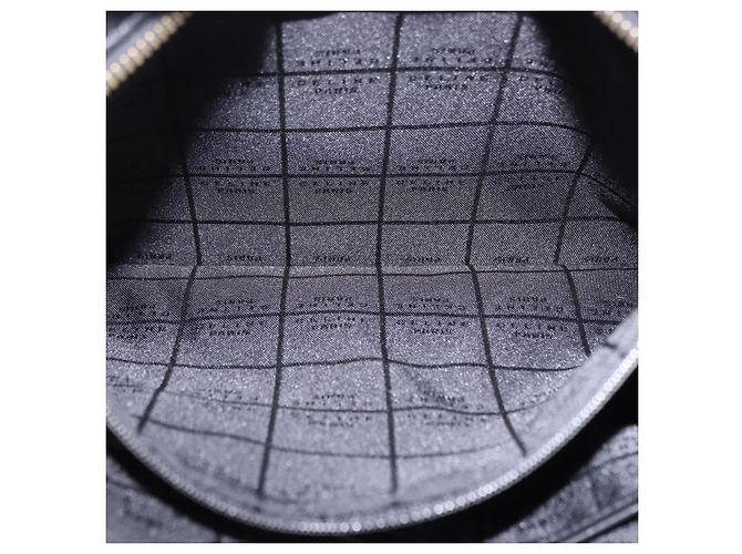 Céline Sac à main CELINE en cuir 2way Noir Doré Auth ka5384V - vue 23