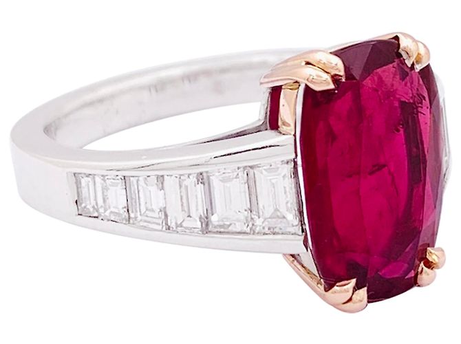 Autre Marque Anello Manalys, in oro, diamanti e rubini. - vista 2