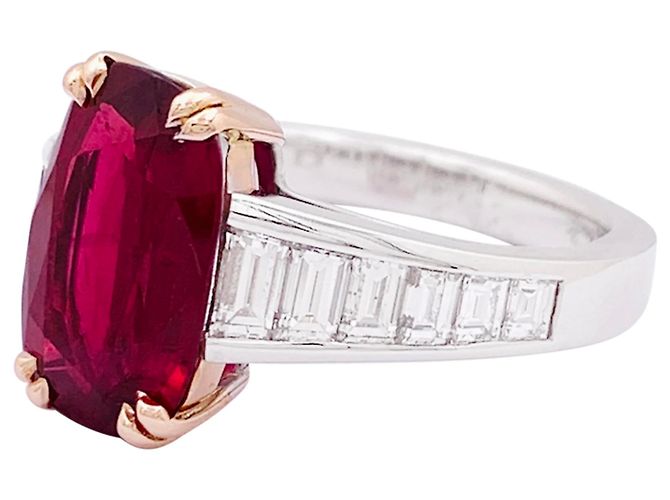 Autre Marque Anello Manalys, in oro, diamanti e rubini. - vista 3