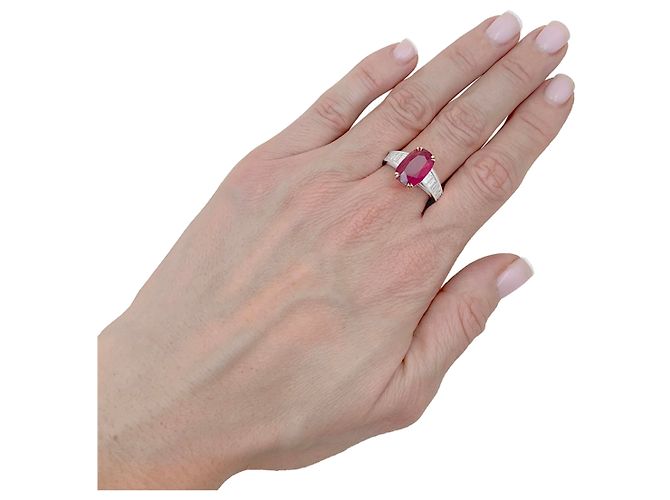 Autre Marque Anello Manalys, in oro, diamanti e rubini. - vista 5