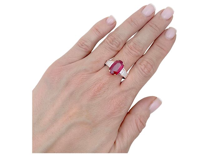 Autre Marque Anello Manalys, in oro, diamanti e rubini. - vista 6