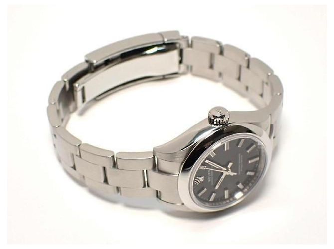 ROLEX Oyster PERPETUAL 28 nero '22 276200 Uomo Argento - vista 10