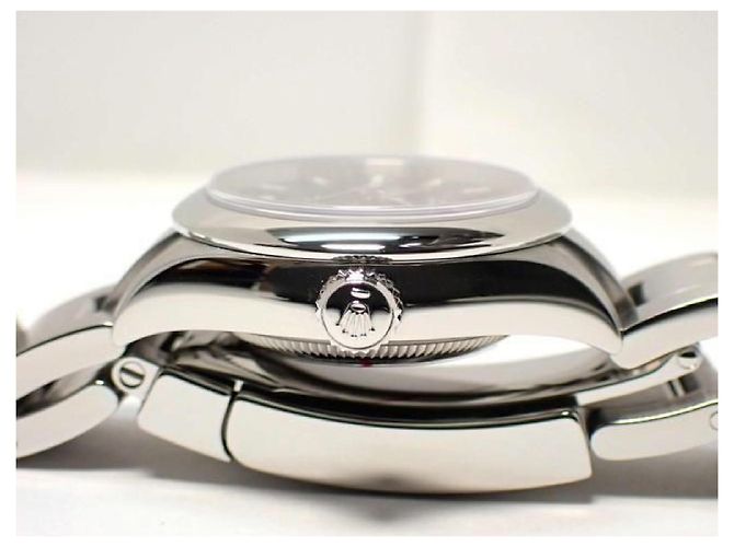 ROLEX Oyster PERPETUAL 28 nero '22 276200 Uomo Argento - vista 4