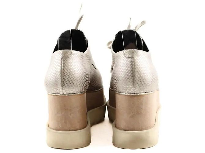 Stella Mc Cartney Mocassini Stella McCartney in pelle argentata Argento - vista 2