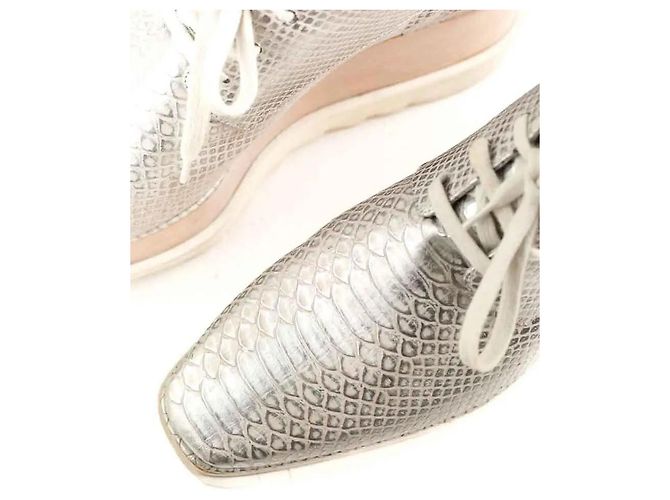Stella Mc Cartney Mocassini Stella McCartney in pelle argentata Argento - vista 4