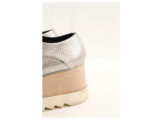 Stella Mc Cartney Mocassini Stella McCartney in pelle argentata Argento - vista 5