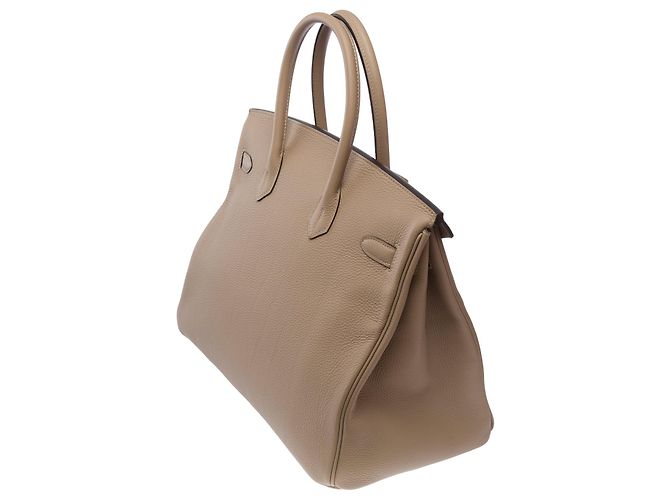Hermès Borsa HERMES Birkin 35 in Pelle Grigia - 103760 Grigio - vista 5