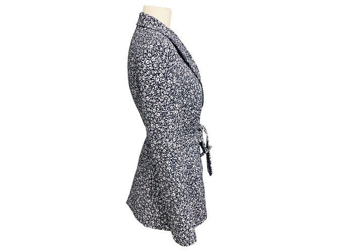 Blazer con estampado floral azul marino con cinturón Jonathan Simkhai - vista 2