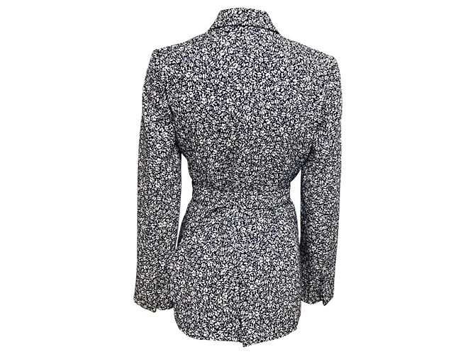 Blazer con estampado floral azul marino con cinturón Jonathan Simkhai - vista 3