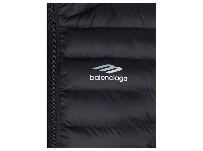 Chaqueta acolchada sin mangas Balenciaga Negro - vista 3