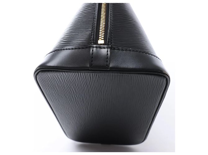 Borsa Louis Vuitton Alma PM in pelle Epi nera M52142 Grigio - vista 11