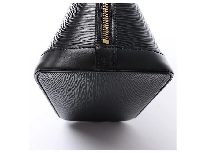 Borsa Louis Vuitton Alma PM in pelle Epi nera M52142 Grigio - vista 12