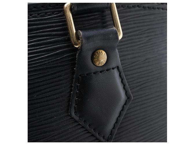 Borsa Louis Vuitton Alma PM in pelle Epi nera M52142 Grigio - vista 13