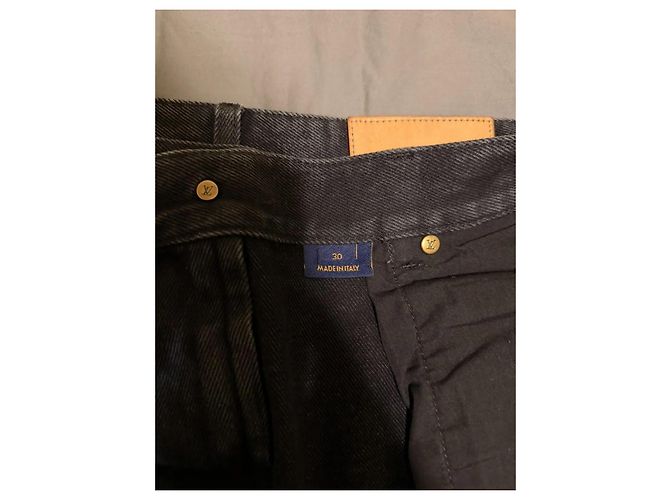 Pantaloni Louis Vuitton Monogram Denim Nero - vista 6