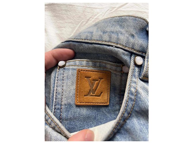 Jean Louis Vuitton en denim azul - vista 4