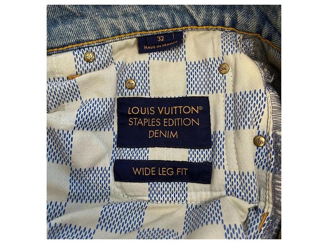 Jean Louis Vuitton en denim azul - vista 7