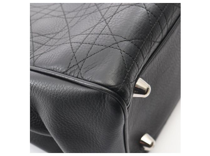 Borsa Tote Christian Dior Dior Cannage Nero - vista 6