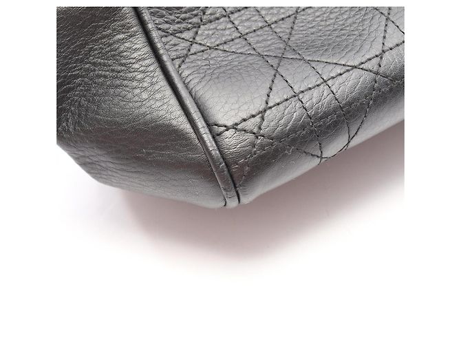 Borsa Tote Christian Dior Cannage Nero - vista 11