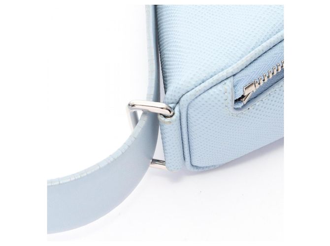 Bolso de hombro de cuero Saffiano Prada Azul - vista 9