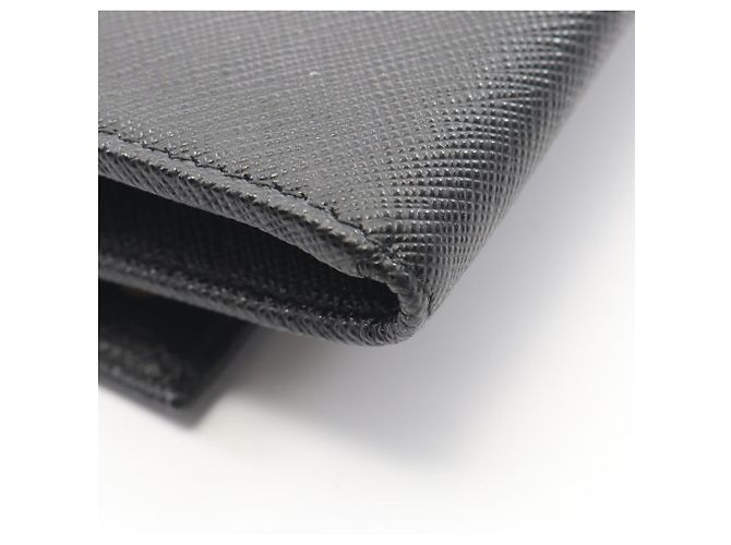 Borsa a tracolla in pelle Saffiano con logo triangolo Prada Nero - vista 6