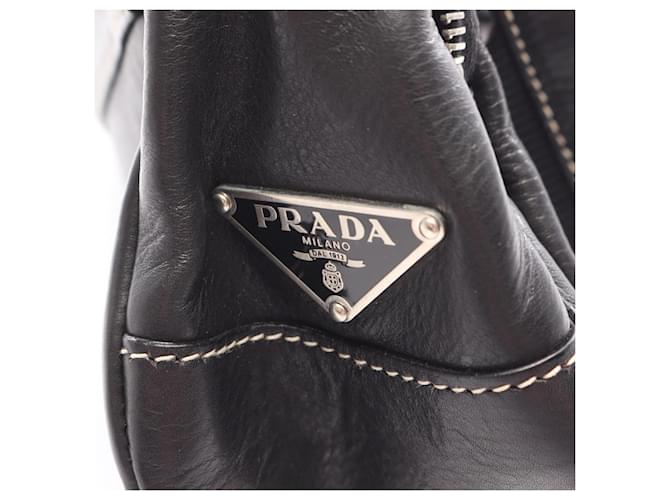Borsa a Spalla Prada CALF POCKET Nero - vista 5