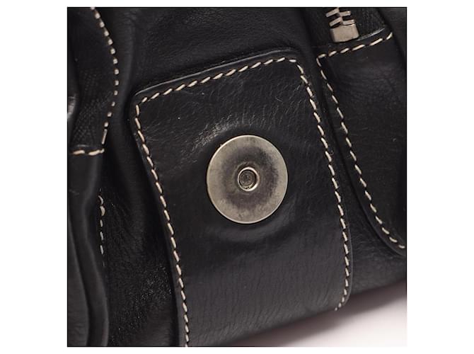 Borsa a Spalla Prada CALF POCKET Nero - vista 6
